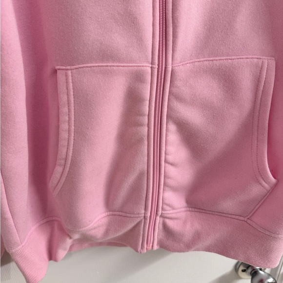 Barbie Neon Retro Oversized Hooded Zip Up Sweatshirt - Size Large - Picture 10 of 10